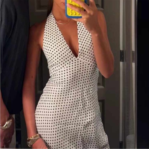 NWT • Delilah linen dress in eclipse dot - Picture 8 of 9